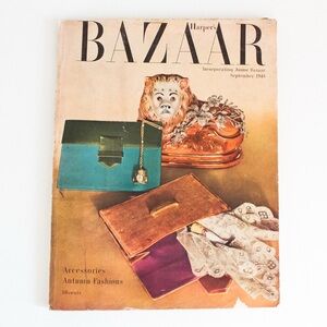 Harper's Bazaar | Vintage September 1948 Post-War Mid-Century Fashion Magazine